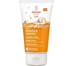 Weleda Kids 2in1 Shower & Shampoo Fruchtige Orange in orange von Weleda