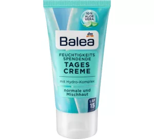 dm / Balea Feuchtigkeitsspendende Tagescreme LSF15 von Balea