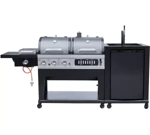 El Fuego Kombigrill Gas- und Holzkohle mit Zapfanlage von El Fuego