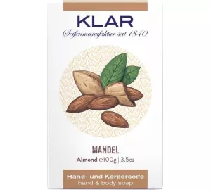 KLAR Mandel Hand- und Körperseife in weiß von Klar Seifen