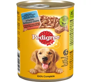 Pedigree In Pastete mit 3 Sorten: Rind, Lamm und Huhn von Pedigree