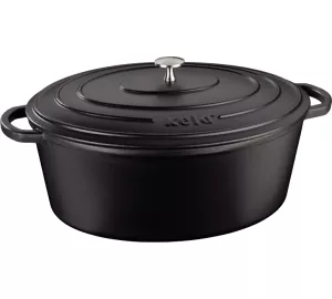 KELA Calido Bräter; 9,5l; oval in grau von Kela