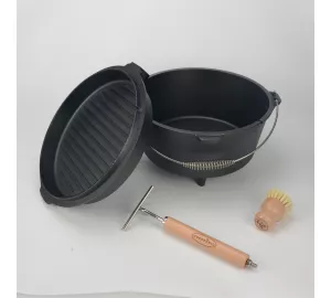Gusskönig Dutch Oven mit Standfüßen (9 Liter) von GUSSKÖNIG