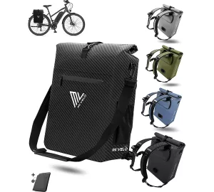 Mivelo 3-in-1 Gepäckträgertasche 25 l in grau von MIVELO