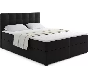 Altdecor Boxspringbett mit H3-Matratze in grau von ALTDECOR