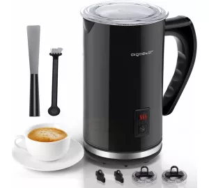 Aigostar Capu 3-in-1 elektrischer Milchaufschäumer in schwarz von Aigostar