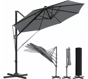 Kesser Sun Ampelschirm Rund XL Ø 330 cm von Kesser