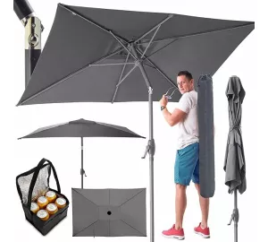 TOM Rechteckiger Sonnenschirm (140 x 210 cm) von TOM