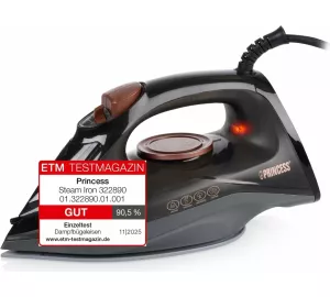 Princess Steam Iron 322890 in schwarz von Princess