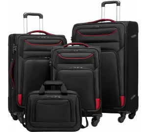 Coolife Koffer-Set 4tlg Stoffkoffer DE55 von COOLIFE