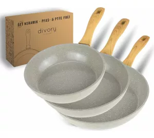 Divory Pfannenset Keramik 3-teilig von DIVORY