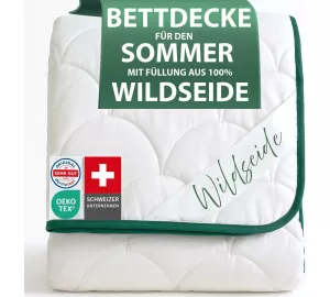 Welldora Sommerdecke aus Wildseide kühlend von Welldora