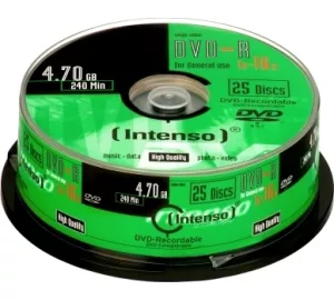 Intenso DVD-R 16x (4,7 GB) Spindel von Intenso