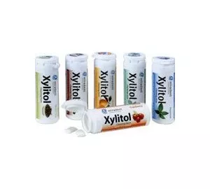 miradent Xylitol Chewing Gum Cinnamon in grün von Hager Pharma