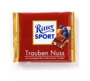 Ritter Sport Trauben-Nuss-Schokolade in schwarz von Ritter Sport