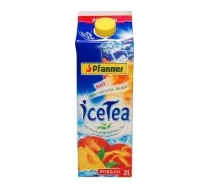 Pfanner iceTea Pfirsich in schwarz von Pfanner