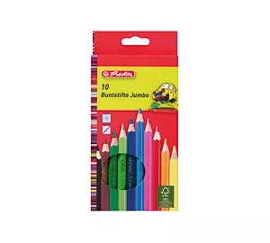 Herlitz 10 Buntstifte Jumbo, sechskantig von herlitz