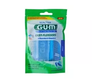 Sunstar GUM Easy Flossers Icy Mint gewachst von GUM