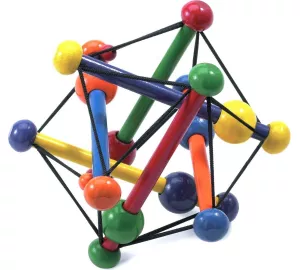 Manhattan Toys Skwish Motorikschleife in weiß von Manhattan Toy