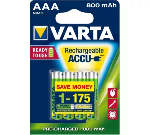 Varta Rechargeable Accu 800 mAh (AAA) von VARTA